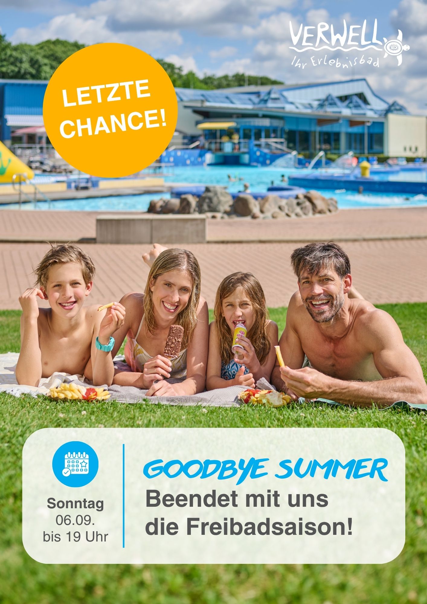 Ende der Freibadsaison klein