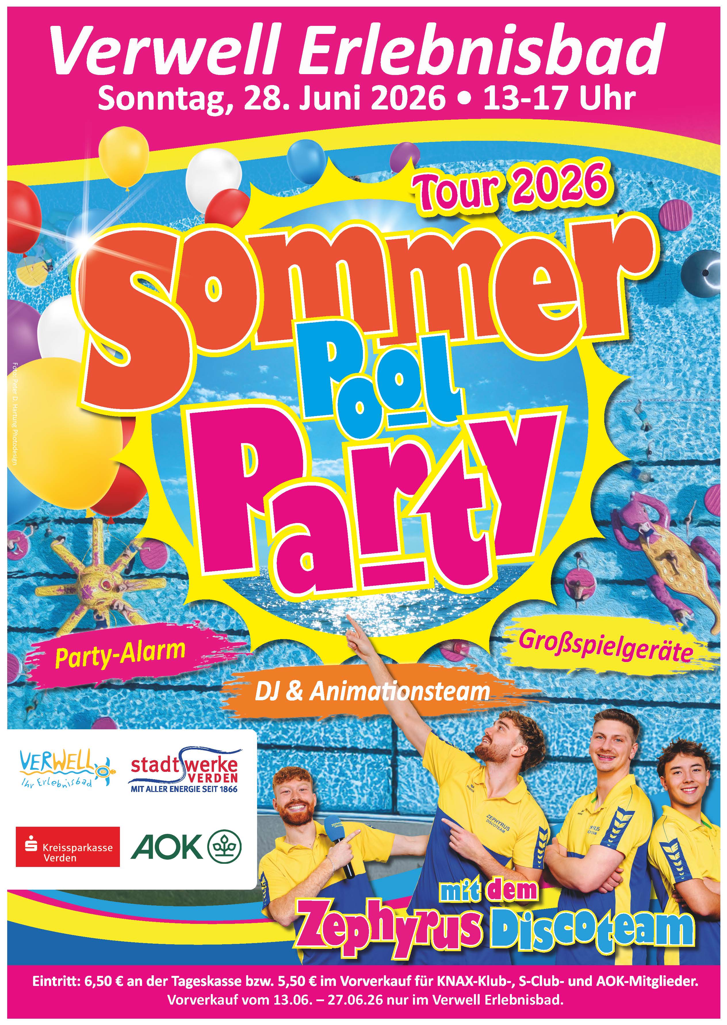 Plakat Sommer Pool Party Homepage