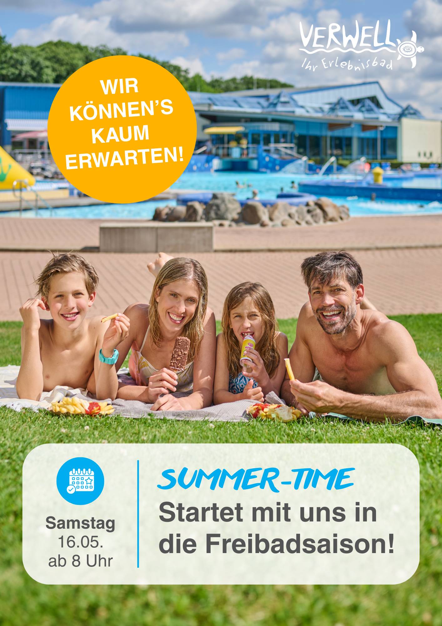 Start in die Freibadsaison klein