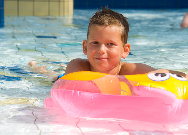 Babybecken mit angenehmen 31°C